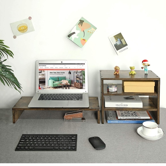 Office Nib Stand Riser Separate Desktop Organizer With Shelves Poshmark